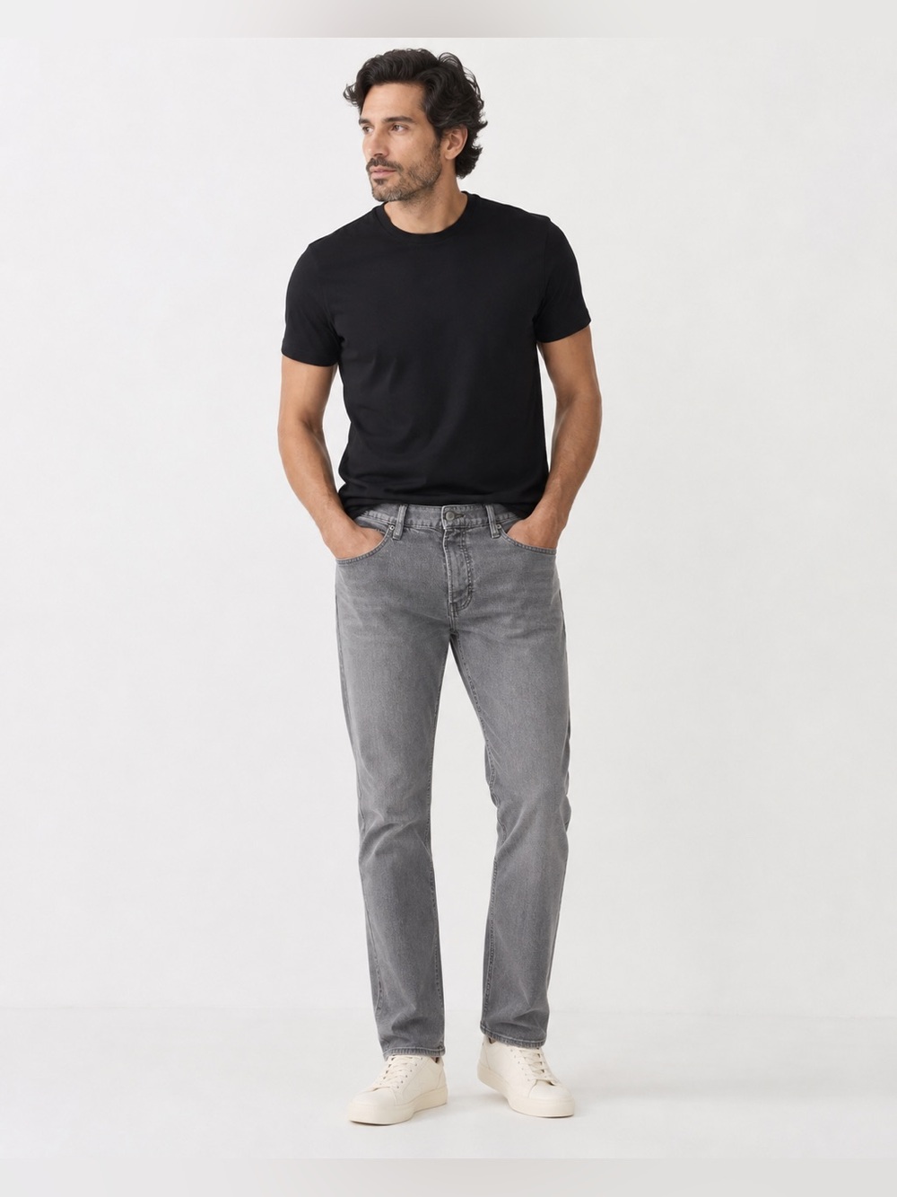 Urban Star Men’s Gray Stretch Jeans 38x32 Straight Leg Washed Denim